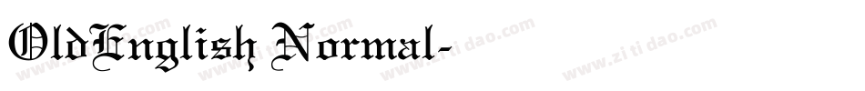OldEnglish Normal字体转换